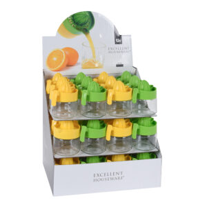 EXPRIMIDOR DE CRISTAL COLORES SURTIDOS