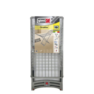 TENDEDERO GRAFITE GRIS (100% RESINA) 182x55x88cm ESPACIO DE TENDIDO 20m GIMI 153491