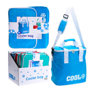 NEVERA TIPO BOLSA ISOTERMICA 18 L. 29x31x21cm COLORES SURTIDOS. COOL