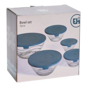 SET DE 5 FIAMBRERAS CRISTAL TAMAÑOS Y COLORES VARIOS