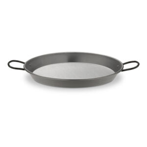PAELLERA DE ACERO PULIDO PARA INDUCCION Y VITROCERAMICA Ø32cm (5 PERSONAS). VAELLO
