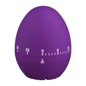 TEMPORIZADOR TIPO HUEVO CON TACTO DE GOMA Ø7,5cm COLORES SURTIDOS