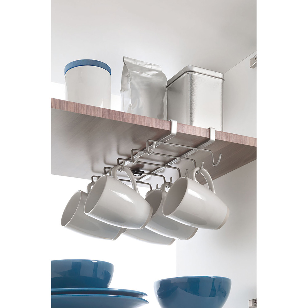 COLGADOR 10 TAZAS 'MY-MUG' 28x14x6cm METALTEX - Imagen 2