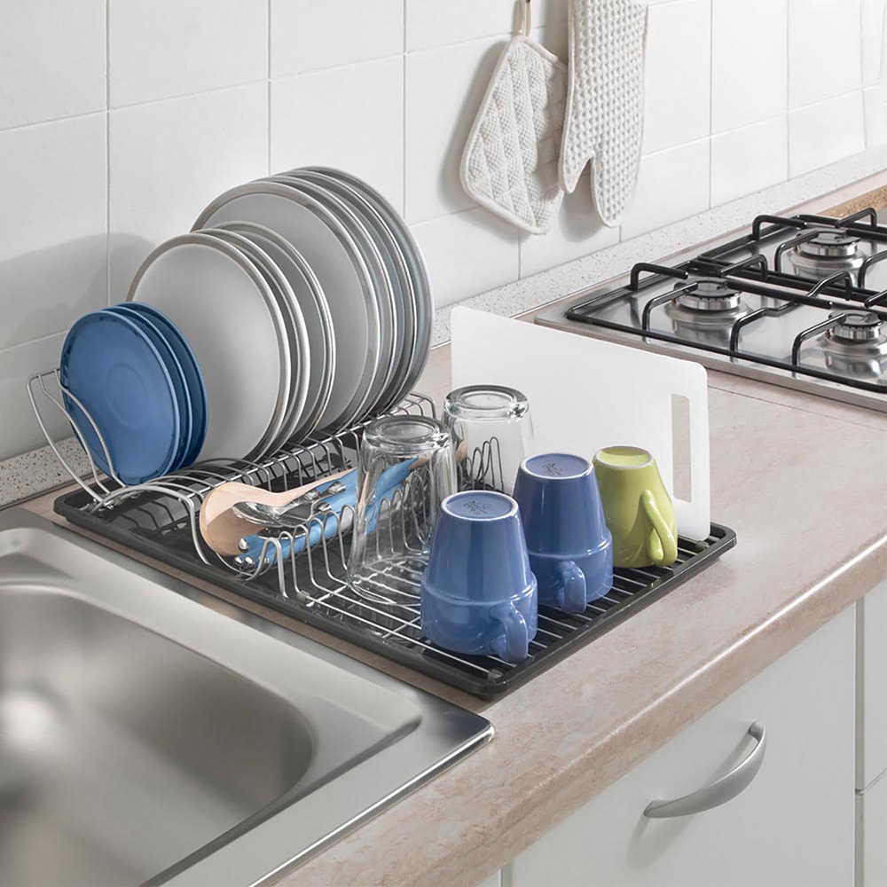 ESCURREPLATOS CON ALA ABATIBLE 'WING-TEX' 50x31x11cm METALTEX - Imagen 2