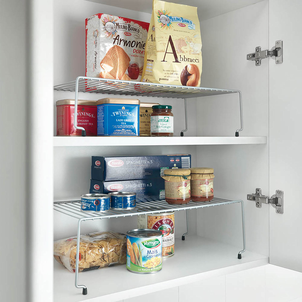 SET 2 ESTANTES APILABLES 'SKY' 48x33x24cm METALTEX - Imagen 4