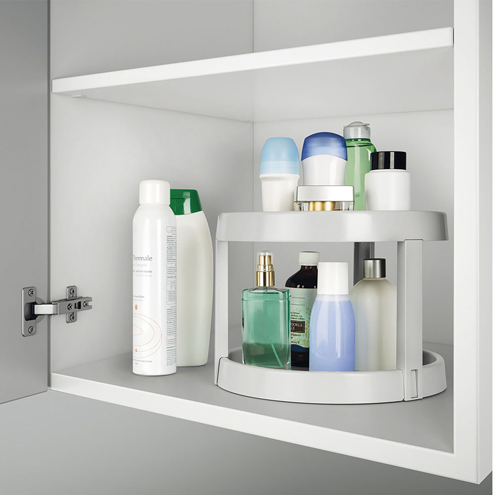 ORGANIZADOR GIRATORIO 2 ALTURAS 'GIRO-2' Ø28x21cm METALTEX - Imagen 3