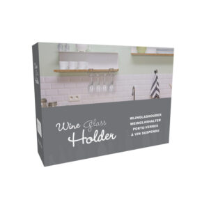 SOPORTE METALICO PARA COPAS DE VINO 34x25x8cm