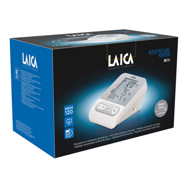 TENSIÓMETRO DIGITAL BRAZO BLANCO BM2301 LAICA - Imagen 3