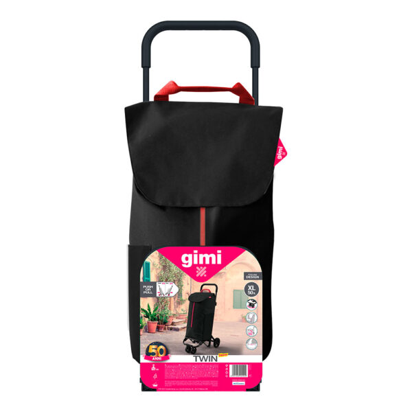 CARRITO DE LA COMPRA TWIN NEGRO URBAN 169324 50L GIMI