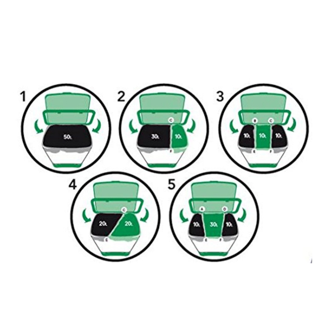 CUBO DE RECICLAJE COMPACTO 142239 VILEDA (NO INCLUYE SEPARADORES) - Imagen 2