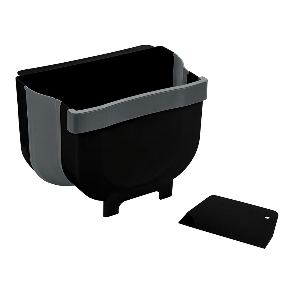 CUBO DE BASURA PARA PUERTA DE AMARIO PLEGABLE FAGO, 5 l 55028100 WENKO.