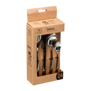 CUBERTERIA CON 24 PIEZAS MODELO DEKA
