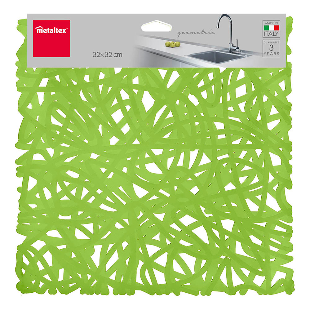 SALVAPLATOS PARA FREGADERO "GEOMETRIC" 32x32cm COLORES SURTIDOS METALTEX - Imagen 2
