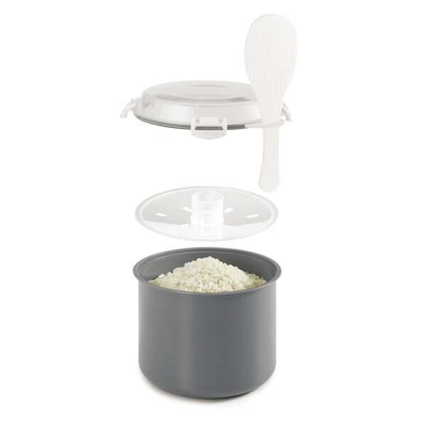 COCEDOR PARA ARROZ Y CEREALES PARA MICROONDAS METALTEX - Imagen 2