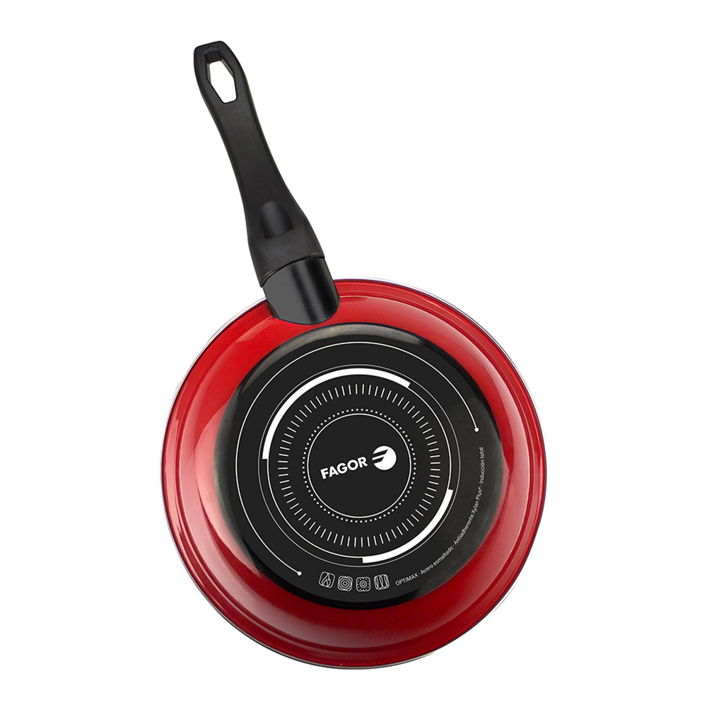 SARTEN OPTIMAX Ø18cm ROJA ACERO AISI 430 FAGOR
