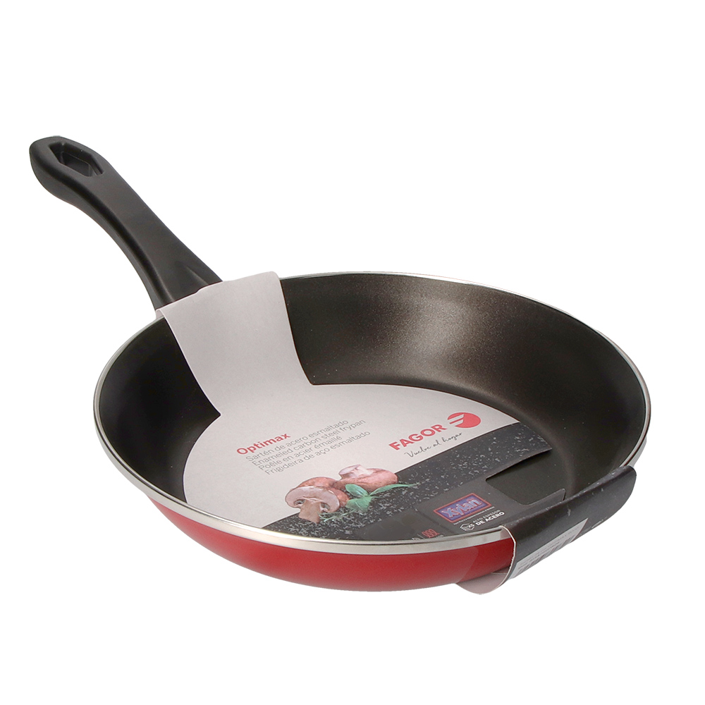 SARTEN OPTIMAX Ø18cm ROJA ACERO AISI 430 FAGOR - Imagen 2