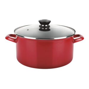 OLLA OPTIMAX + TAPA ROJA ACERO AISI 430 FAGOR Ø20x10cm