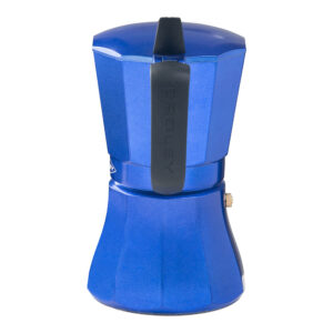 CAFETERA DE ALUMINIO DE 6 TAZAS MOD: "PETRA" COLOR AZUL OROLEY