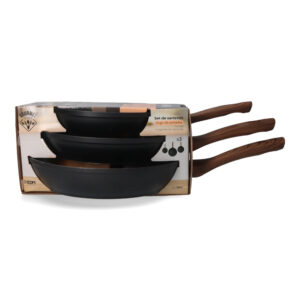 SET DE 3 SARTENES ANTIADHERENTES "SERIE ENEAS" GOURMET KITCHEN