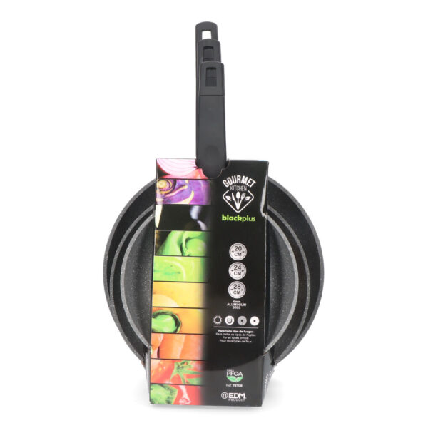 SET DE 3 SARTENES ANTIADHERENTES "PROFESSIONAL LINE" GOURMET KITCHEN - Imagen 3