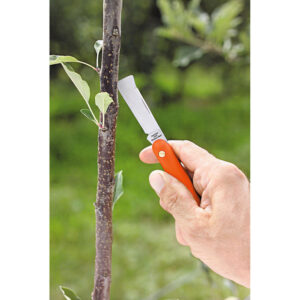 NAVAJA DE INJERTAR 55mm, MANGO DE PLÁSTICO, CON LEVANTA CORTEZA. STOCKER