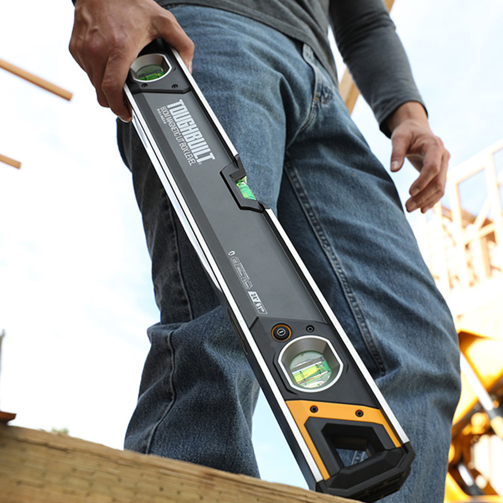 NIVEL MAGNÉTICO TUBULAR BURBUJA ILUMINADA DE 60cm TB-H2-L-M60LH-M TOUGHBUILT - Imagen 5