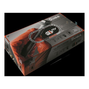 GUANTE AGILITY GRIP NBR S/POLVO NARANJA T9.CAJA 50 UND. JUBA