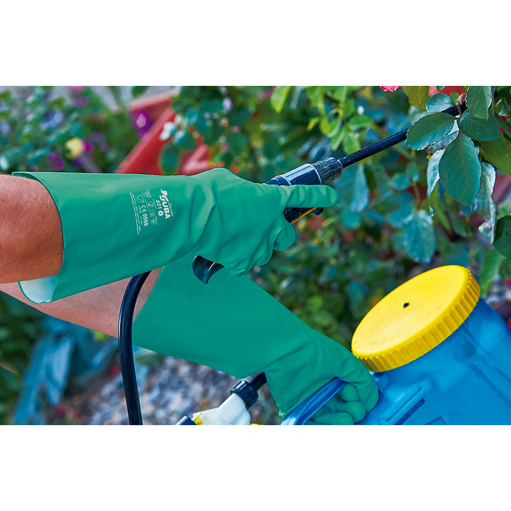 GUANTE TRABAJOS FITOSANITARIOS NITRILO TALLA 6 JUBA - Imagen 2