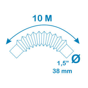 MANGUERA AUTOFLOTANTE Ø3,8cm 10m COLOR AZUL