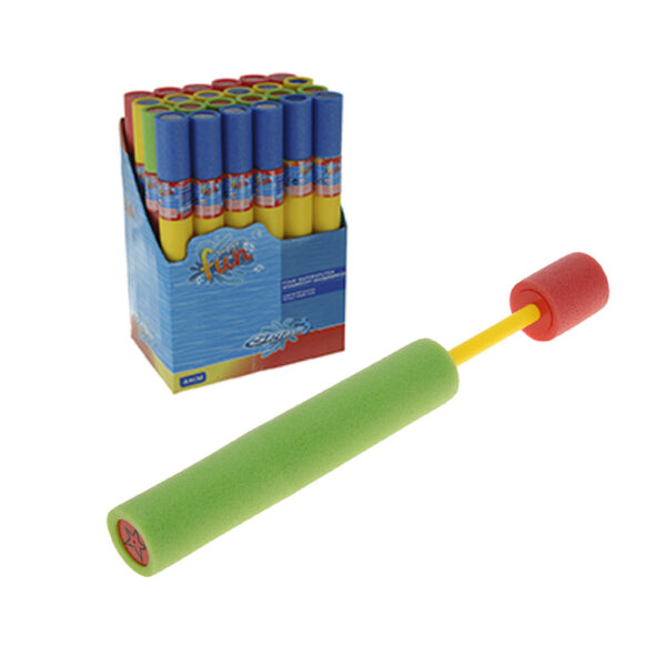 PISTOLA DE AGUA DE ESPUMA Ø5x44,5cm COLORES SURTIDOS. EURO/U COLORES / MODELOS SURTIDOS