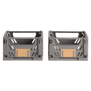 CAJA ALMACENAJE PLEGABLE 17x12.5x7cm SET 2 PIEZAS