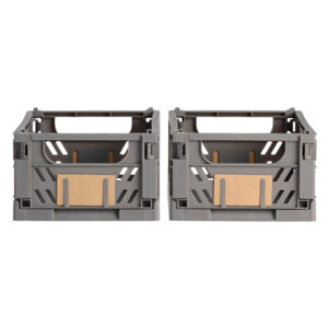 CAJA ALMACENAJE PLEGABLE 25x16.5x10cm SET 2 PIEZAS