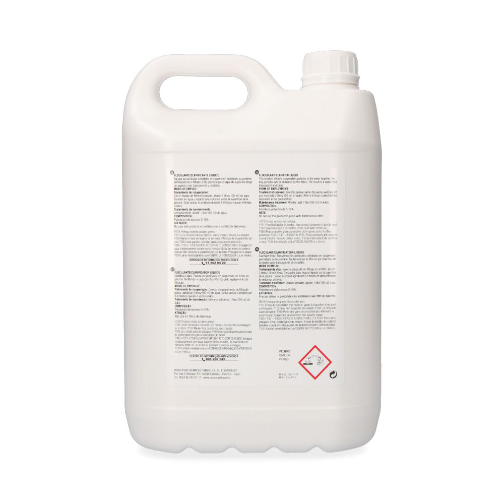 FLOCULANTE CLARIFICADOR LIQUIDO 5 L. FUSION