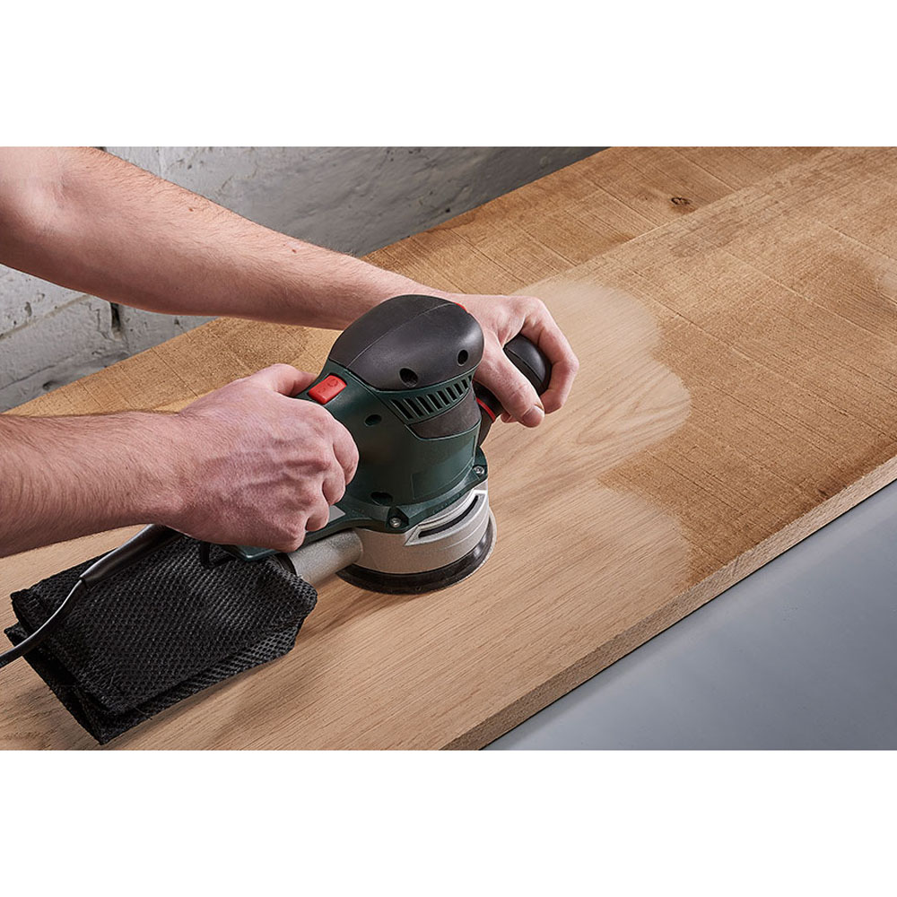 DISCO DE LIJAR MULTIORIFICIO PARA LIJADORA EXCÉNTRICA, Ø 125 mm, GRANO 80 1107000 WOLFCRAFT - Imagen 4