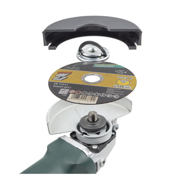 TUERCA DE FIJACIÓN RÁPIDA PARA AMOLADORA ANGULAR 2463000 WOLFCRAFT - Imagen 5