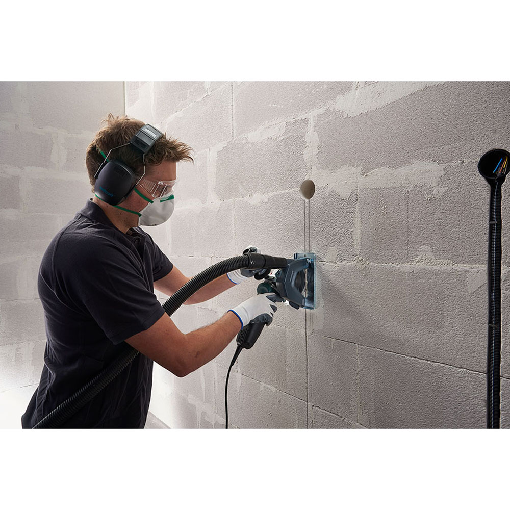 SOPORTE GUÍA DE ASPIRACIÓN DE POLVO Y GUÍA PARA AMOLADORA ANGULAR 5017000 WOLFCRAFT - Imagen 6