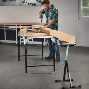 CABALLETE MULTIFUNCIONAL CON SOPORTE Y RODILLO 6102300 WOLFCRAFT