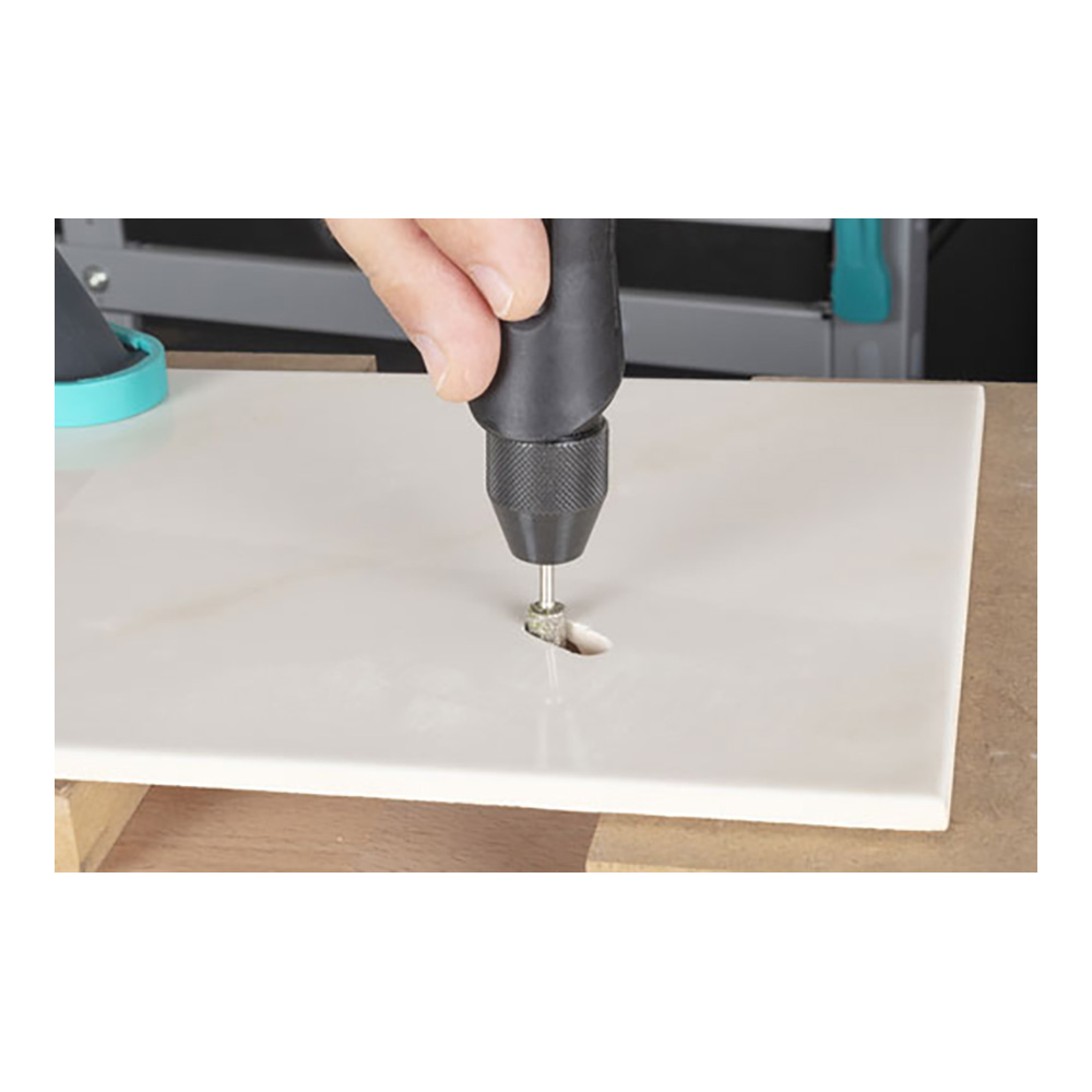 SET 2 MUELAS DE DIAMANTE CONO CILÍNDRICO Y PUNTIAGUDA 5989000 WOLFCRAFT - Imagen 2