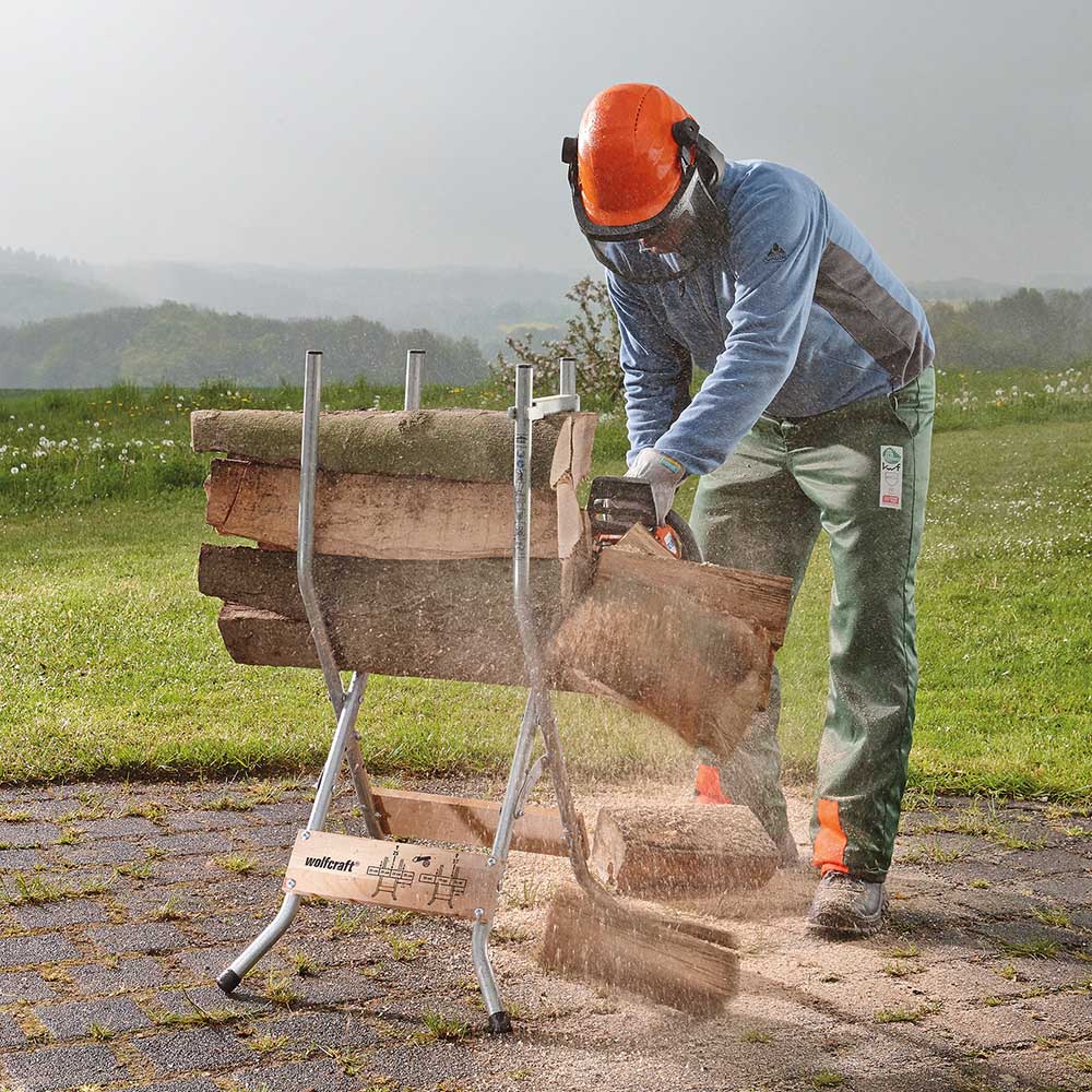 SOPORTE PARA CORTAR LEÑA CON MOTOSIERRAS SB 60 5119000 WOLFCRAFT - Imagen 2