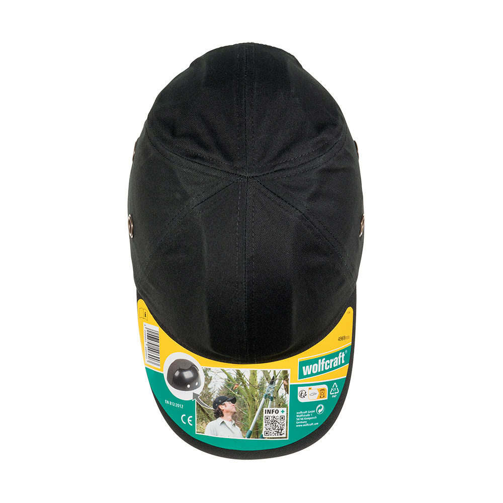 GORRO DE PROTECCIÓN, NEGRO (CE) 4969000 WOLFCRAFT - Imagen 2
