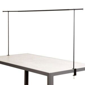 SOPORTE PARA MESA DE EXTERIOR CON 10 BOMBILLAS DE LED A PILAS BLANCO CÁLIDO
