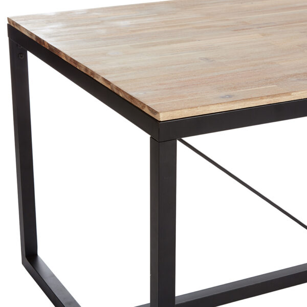 MESA DE COMEDOR MADERA NATURAL ACACIA MODELO EDENA 180x90x75cm - Imagen 2