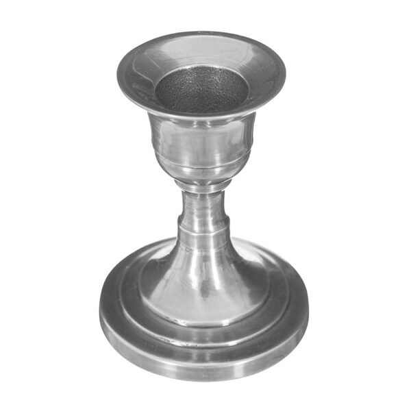 CANDELABRO DE METAL PLATEADO 8x6cm MODELOS SURTIDOS - Imagen 2