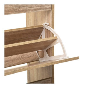 ZAPATERO DE MADERA 115x60x24cm COLOR NATURAL