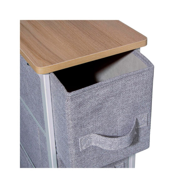 CAJONERA ESTRECHA GRIS CLARO 73,5x48x20cm