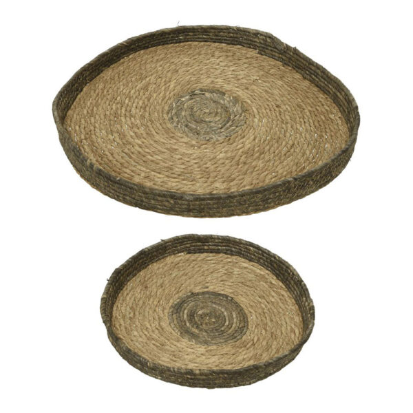 SET 2 MACETEROS DE ESPARTO REDONDOS Ø35x4cm Y Ø50x4cm MEDIDAS SURTIDAS