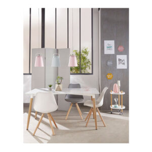MESA DE COMEDOR BLANCA COL. "ROKA" 150x80x74cm