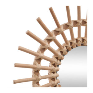 ESPEJO 'SUN' RATAN Ø30cm