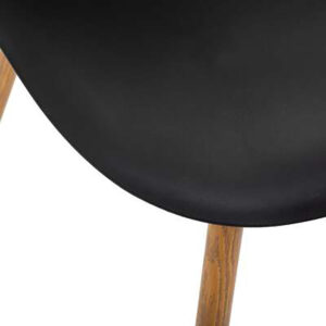 SILLA DE COMEDOR NEGRA COL."TAHO" 47x53x85cm