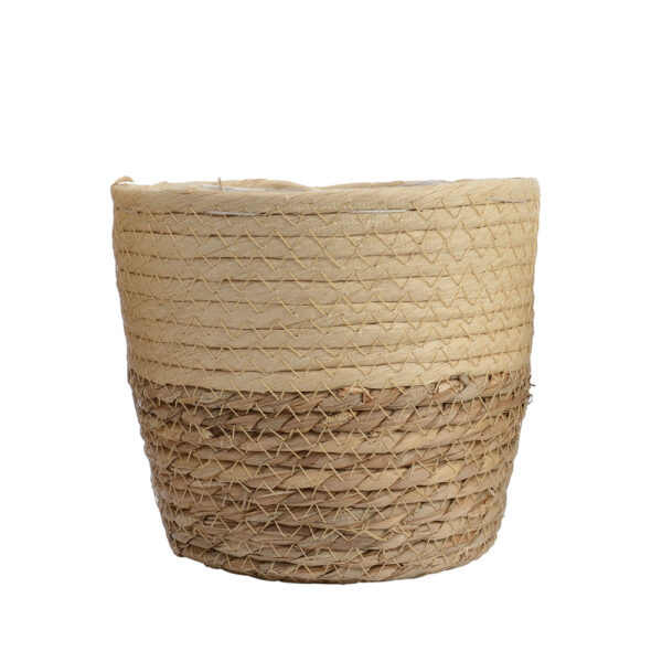 CONJUNTO DE 3 CESTOS DE YUTE Ø20x17cm - Imagen 3